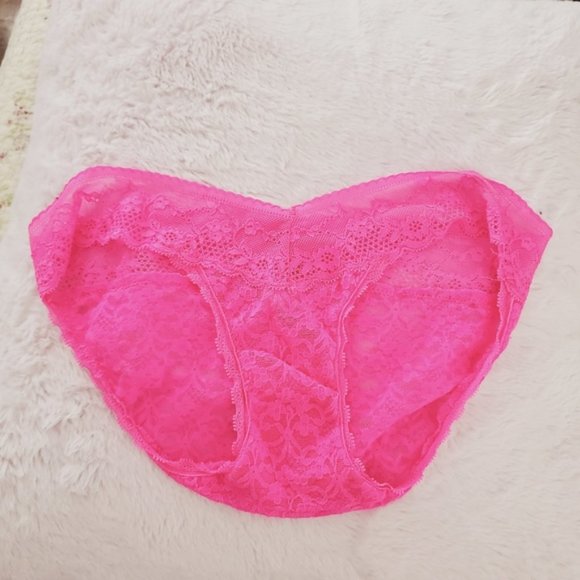 Aerie Lace Low Rise Cheeky Panty Limited Edition in Hot Pink - Picture 6 of 7